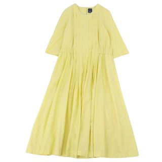 ミナペルホネン mina perhonen ワンピース プリーツ コットン シルク