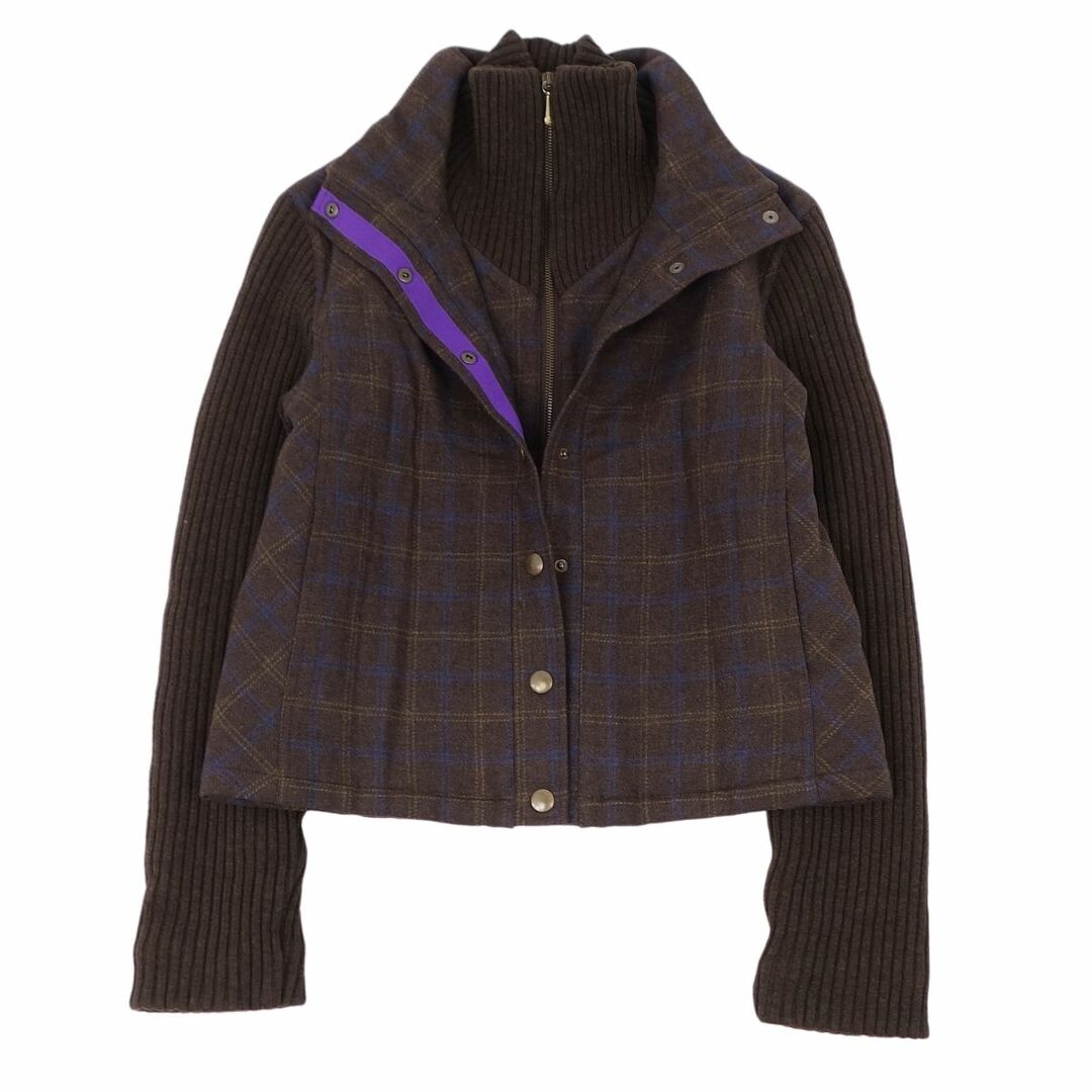 ETRO - 美品 エトロ ETRO ジャケット ブルゾン ウール ニット 切り替え