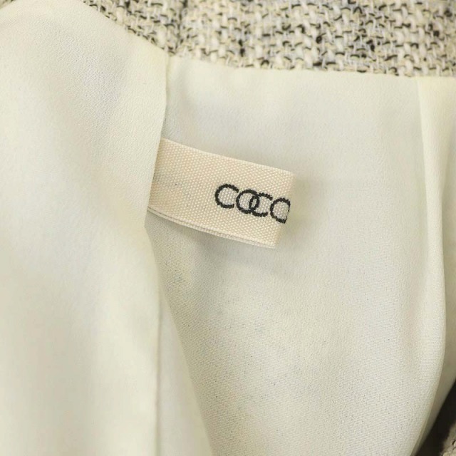 COCO DEAL(ココディール)のココディール 20SS ツィードハイウエストタイトスカート フロントボタン レディースのスカート(ロングスカート)の商品写真