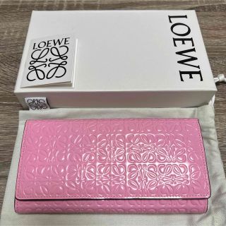 ロエベ(LOEWE)の美品　ロエベ　アナグラム　リピート　コンチネンタル　ウォレット　長財布　レザー(財布)