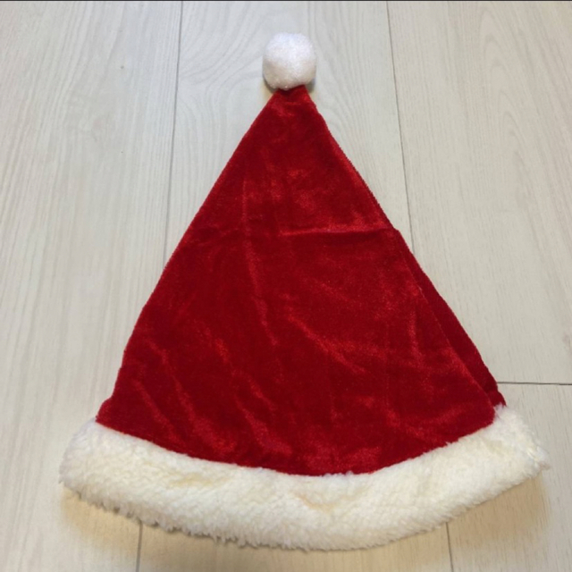 サンタコス 子供 ワンピース クリスマス 衣装 帽子付き 赤白 ふわふわ 新品 キッズ/ベビー/マタニティのキッズ服女の子用(90cm~)(ワンピース)の商品写真