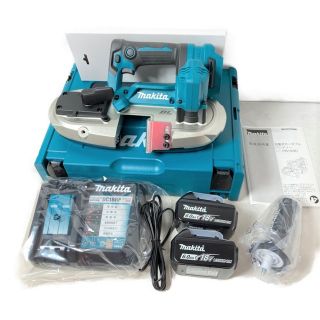 マキタ(Makita)の＊＊MAKITA マキタ 18V 充電式ポータブルバンドソー （バッテリ2個・充電器・ケース付） PB184DRGX ブルー(その他)