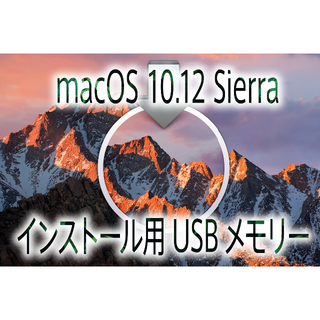アップル(Apple)の☆macOS Sierra（10.12） インストール用高速USBメモリー(その他)