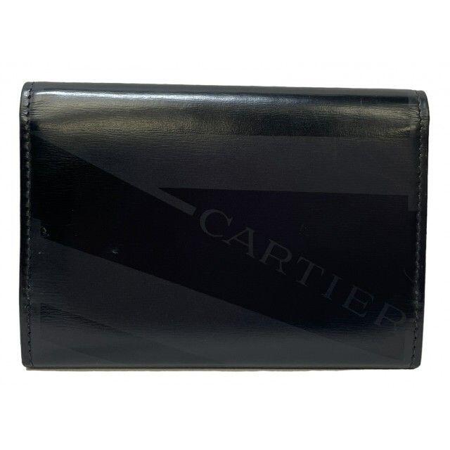 正規店安い】 Cartier - カルティエ カードケース 黒 ブラック レザ
