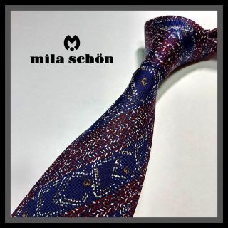 ミラショーン(mila schon)の151【mila schon】ミラショーン ネクタイ  紺×赤×緑×白(ネクタイ)