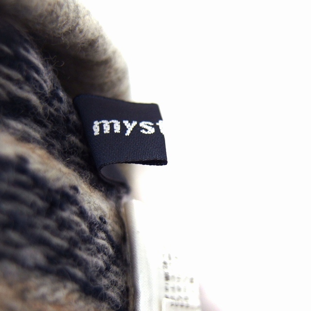 mystic(ミスティック)のミスティック mystic ニット フレアスカート ミニ ノルディック柄 ウール レディースのスカート(ミニスカート)の商品写真