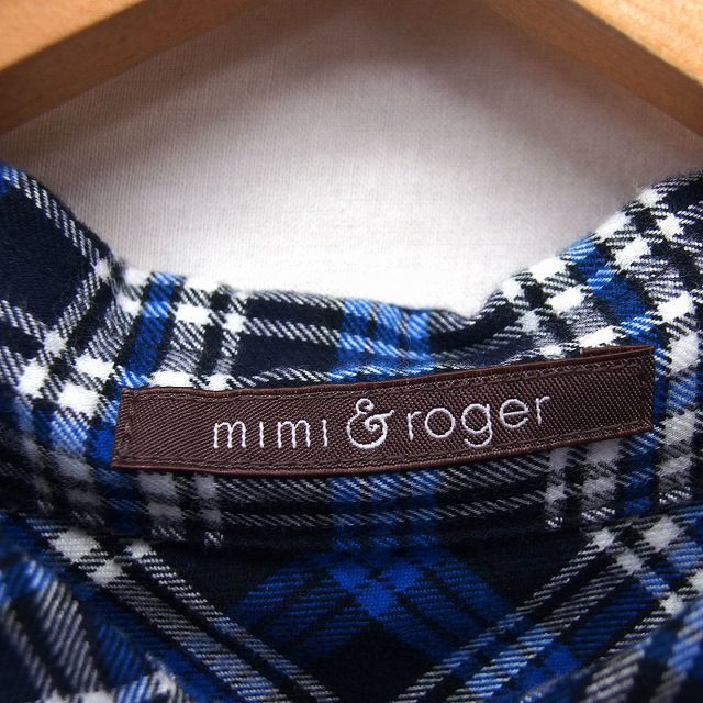 mimi&roger(ミミアンドロジャー)のミミ&ロジャー ワンピース シャツワンピ フレア ロング コットン 綿 タック  レディースのワンピース(ロングワンピース/マキシワンピース)の商品写真