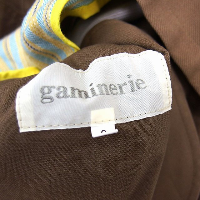 gaminerie(ギャミヌリィ)のギャミヌリィ トレンチ コート アウター ミドル コットン 綿 ダブル ライナー レディースのジャケット/アウター(トレンチコート)の商品写真