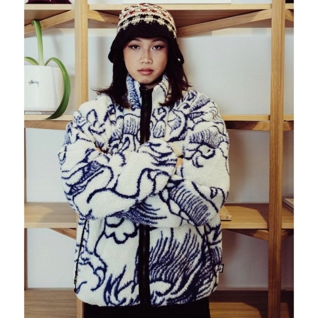 STUSSY - DRAGON SHERPA JACKET | camarajeriquara.sp.gov.br