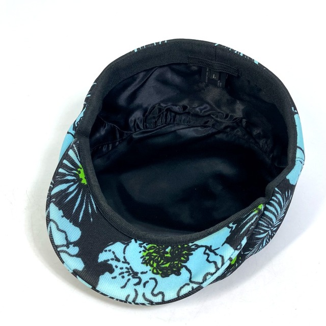 PRADA(プラダ)のプラダ PRADA 花柄 帽子 キャスケット ナイロン ブルー×ブラック レディースの帽子(キャスケット)の商品写真