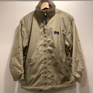 エルエルビーン(L.L.Bean)のベージュL.L.beanナイロンウォームジャケット古着made in usa(ナイロンジャケット)