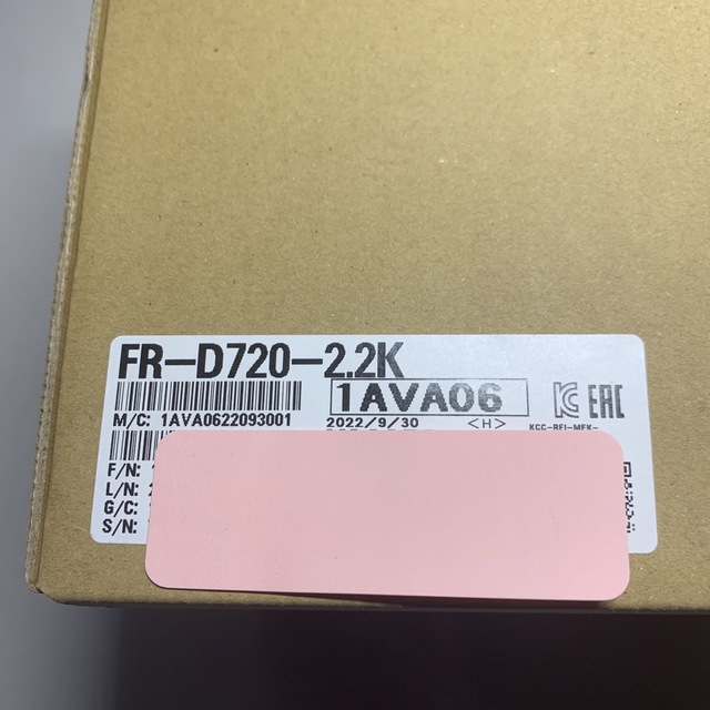 新品未開封 三菱電機 FR-D720-2.2K 1台 インバータ | www