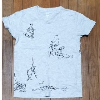 グラニフ(Graniph)のグラニフ　デザイン　Tシャツ　SSサイズ  鳥獣戯画(Tシャツ(半袖/袖なし))