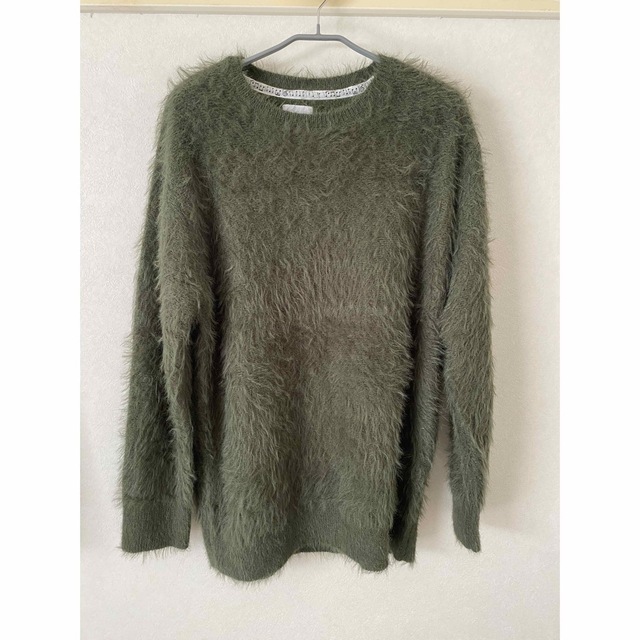 ナンバーナイン 濃緑 エアリーファーフェザーヤーン ニット セーター size3