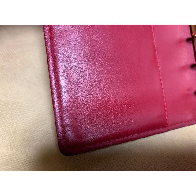 LOUIS VUITTON(ルイヴィトン)のLOUISVUITTON ルイ・ヴィトン モノグラムヴェルニ 手帳カバー レッド レディースのファッション小物(その他)の商品写真