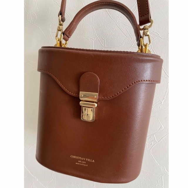 CHRISTIAN VILLA Milano イタリア製レザーバッグbag