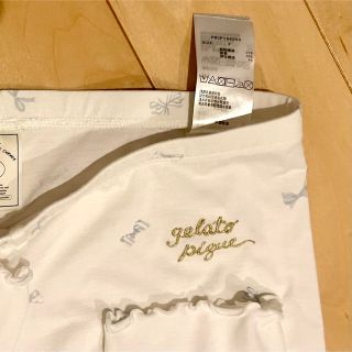 ジェラートピケ(gelato pique)の【美品】ジェラートピケ　レギンス　リボン柄(ルームウェア)