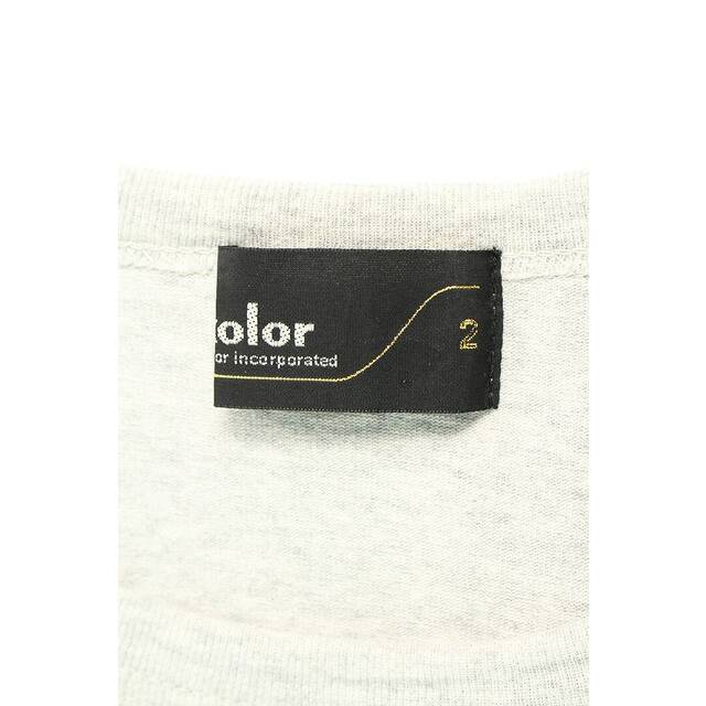 kolor(カラー)のカラー 21SS 21SCM-T07204 ハード天竺 ロゴプリントTシャツ メンズ 2 メンズのトップス(Tシャツ/カットソー(半袖/袖なし))の商品写真