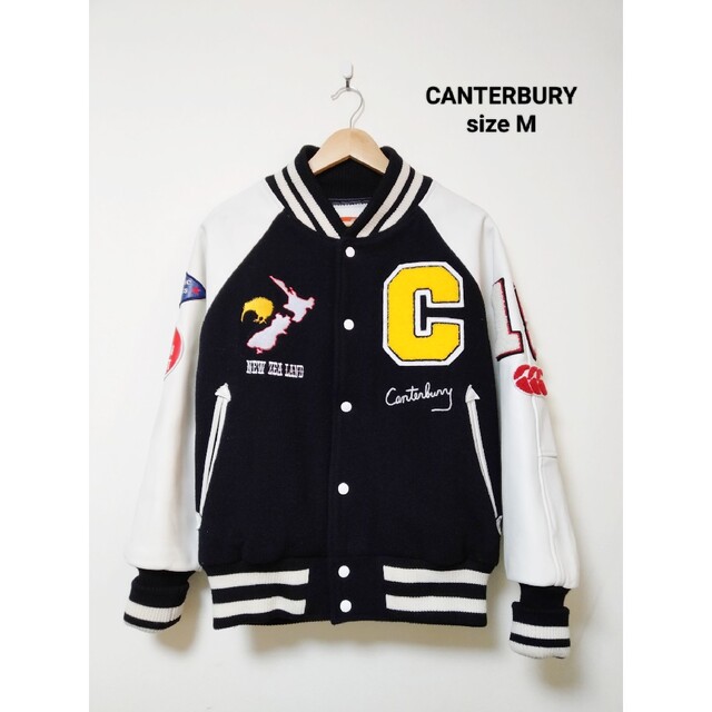 Canterbury Of New Zealand　スタジャン　ワッペン　牛革