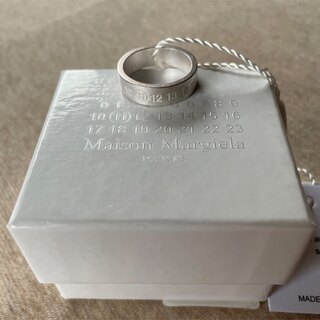 マルタンマルジェラ(Maison Martin Margiela)のM新品 メゾン マルジェラ ナンバリング ⑪ カレンダーロゴ リング ブラッシュ(リング(指輪))