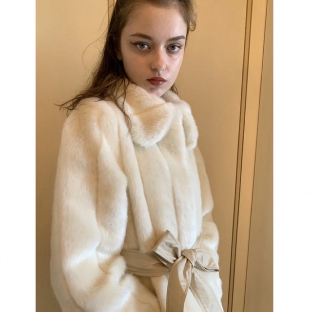 ニャンちゃんさま専用　epine fur coat ivory