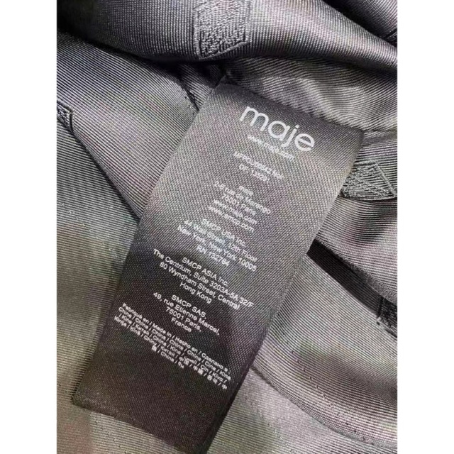 maje(マージュ)の❤️maje2022新作新品   黒　ファーロングコート　綺麗上品 レディースのジャケット/アウター(ロングコート)の商品写真