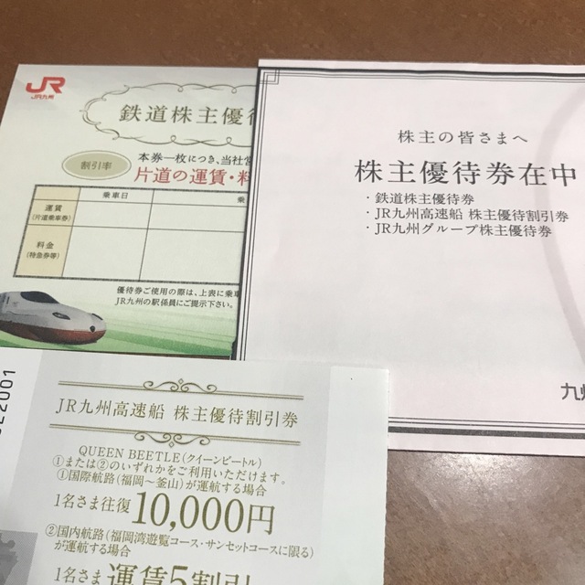 日時指定 JR九州鉄道株主優待券 JR九州高速船株主優待割引券 veme.fi
