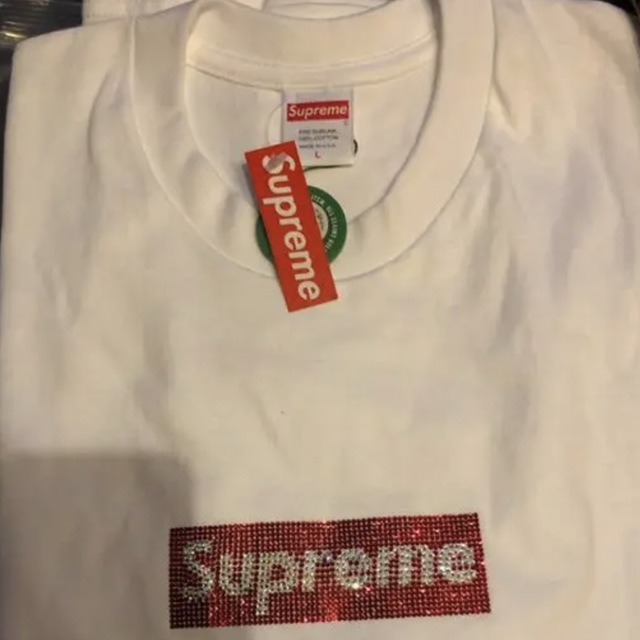 Supreme®/Swarovski® Box Logo Tee Tシャツ L