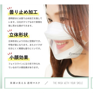 透明マスク3枚セット(日用品/生活雑貨)