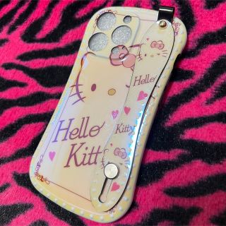 ハローキティ(ハローキティ)のHello Kitty♡キティ iPhone13Pro ベルト付き ケース♡(iPhoneケース)