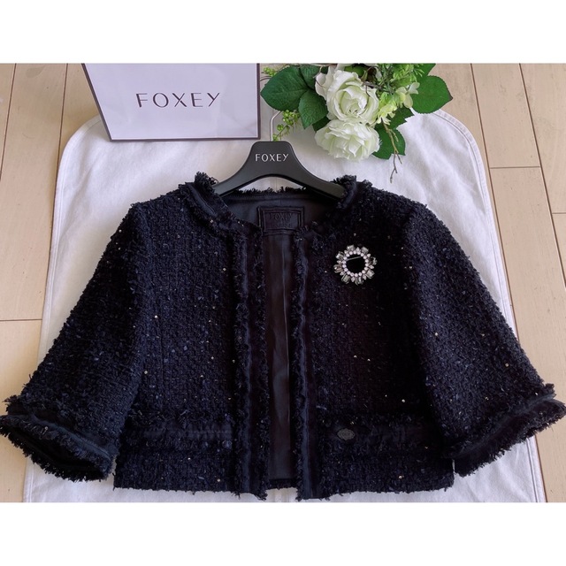 FOXEY  2019年アバンスタンダードニットジャケット38 美品　Rene