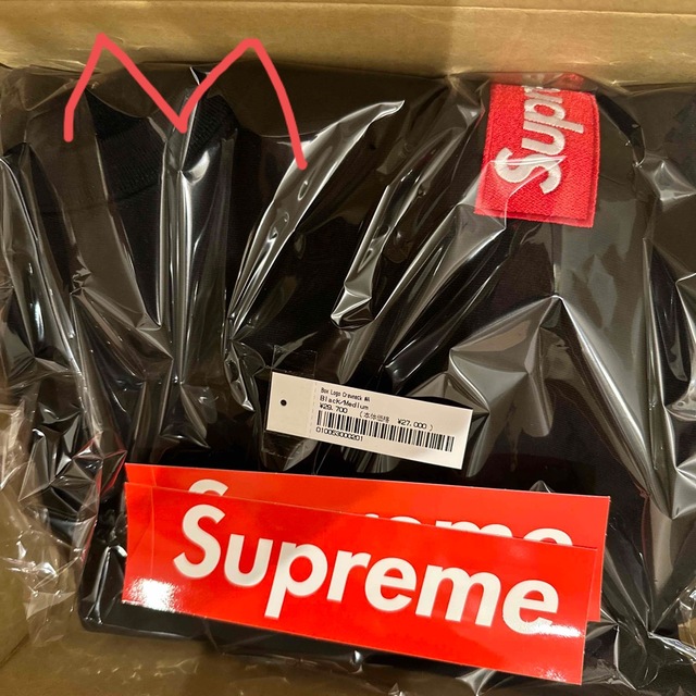 Supreme Box Logo Crewneck Black Mサイズ