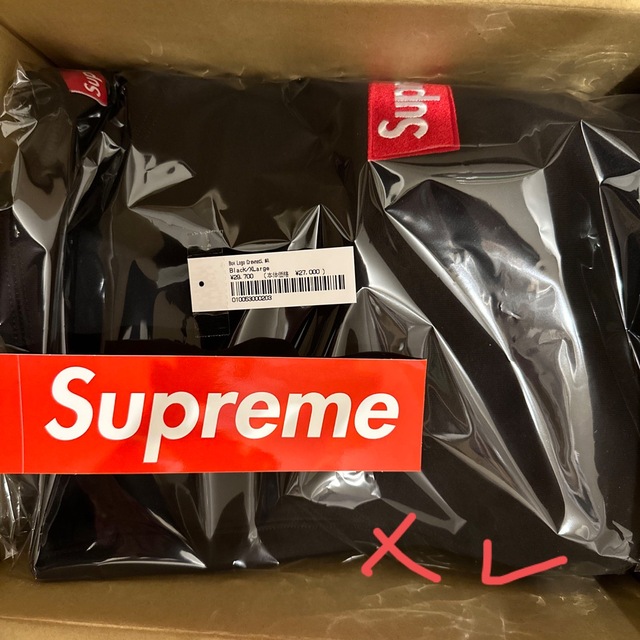 トップスSupreme Box Logo Crewneck Black X L