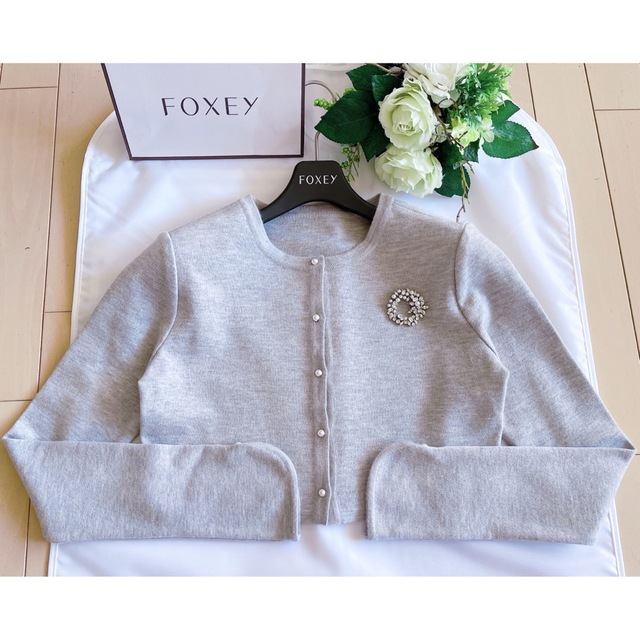 FOXEY  2018年フローラルプーケカーディガン38 極美品　rene