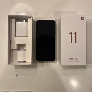 アンドロイド(ANDROID)のXiaomi Mi 11 Lite 5G  Truffle Black(スマートフォン本体)