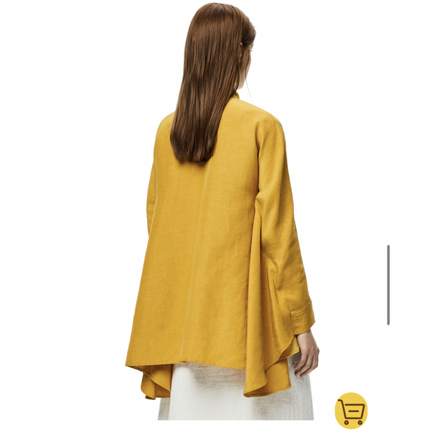 シルバーピーチ 美品LOEWE ロエベ アナグラムドルマンスリーブシャツ
