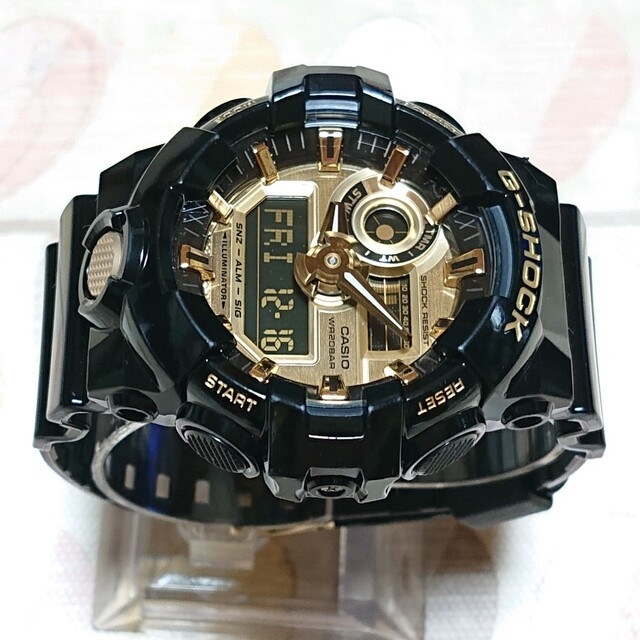 超美品【CASIO/G-SHOCK】デジアナ メンズ腕時計 GA-710GB