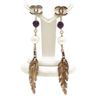 シャネル ピアス(パープル/紫色系)の通販 46点 | CHANELのレディース