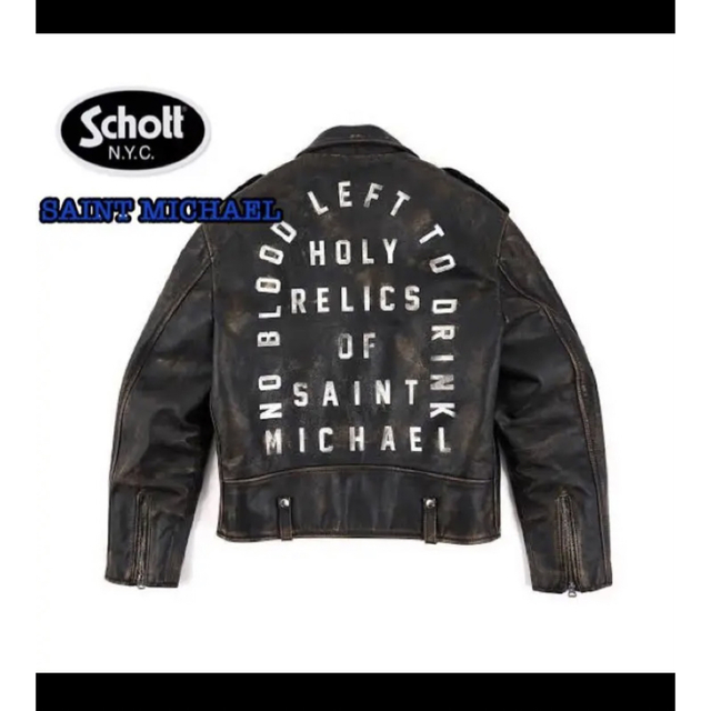 schott - K @ショット　schott セントマイケル　レザー　ジャケット　leather