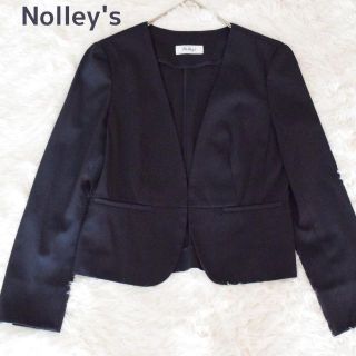 ノーリーズ(NOLLEY'S)のNolley's ノーリーズ ノーカラージャケット ネイビー  オールシーズン(ノーカラージャケット)