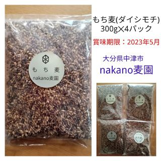 紫もち麦　ダイシモチ　大分県中津市産　nakano麦園　300g✕4パック(米/穀物)