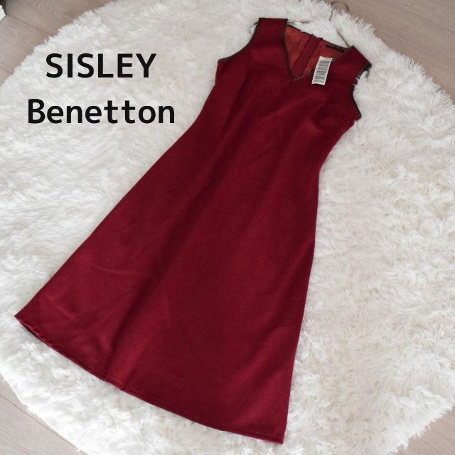 BENETTON(ベネトン)の新品！SISLEY ベネトン イタリア製 ワンピース ジャンパースカート レディースのワンピース(ロングワンピース/マキシワンピース)の商品写真