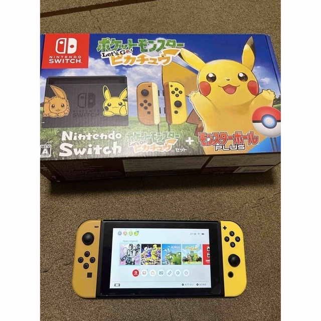 ダウンロードソフト5本 他特典付き switch本体 ピカチュウ | フリマアプリ ラクマ