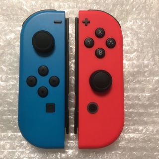 ニンテンドースイッチ(Nintendo Switch)のにゃん様専用switchジョイコン ネオンブルーレッド左右中古動作品セット(その他)