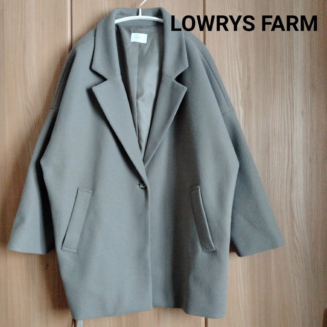 LOWRYS FARM(ローリーズファーム)のLOWRYS FARM チェスターコート コクーンコート レディースのジャケット/アウター(チェスターコート)の商品写真