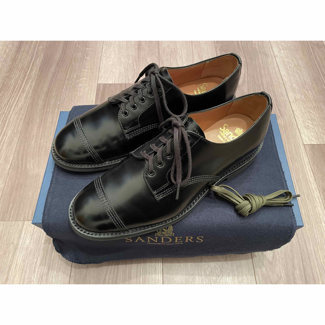 SANDERS 1128B MILITARY DERBY SHOE266UPPER