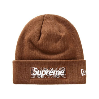 シュプリーム(Supreme)のSupreme New Era® Box Logo Beanie Brown(ニット帽/ビーニー)