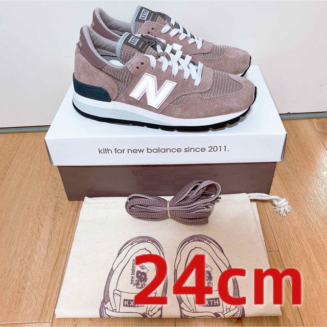 24cm KITH New Balance 990v1 ダスティーローズ