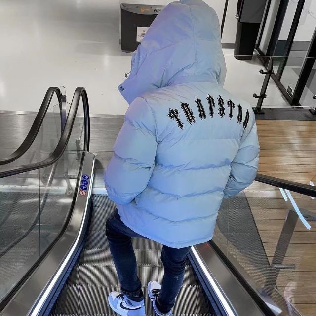 証明書付き』 TRAPSTAR ダウンジャケット 水色 sサイズ-