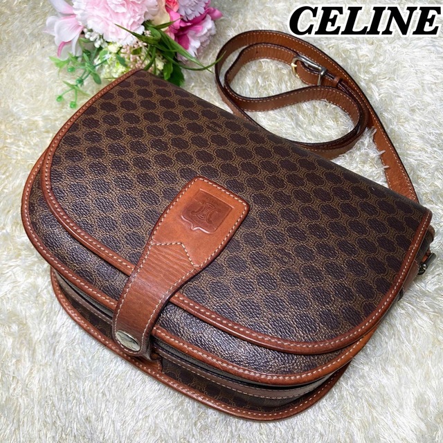 ✨極美品✨CELINE ハンドバッグ ミニボストン マカダム トリオンフ PVC